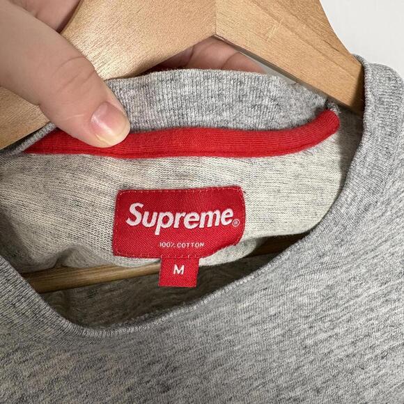Supreme Gray Long Sleeve Mountain Logo t-Shirt - Picture 3 of 9